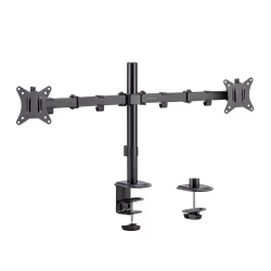 Dual Monitor mount. 17"-32". steel. arm length: 376mm