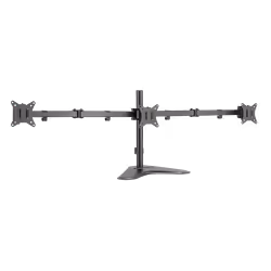 Triple Monitor stand. 17"-27". steel. arm length: each 658mm