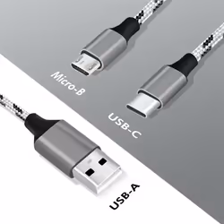 LogiLink CU0202 USB cable USB 2.0 1.2 m USB A USB C/Micro-USB A Grey - Additional view 7