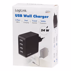 LogiLink PA0336 mobile device charger Universal Black AC Fast charging Indoor - Additional view 4