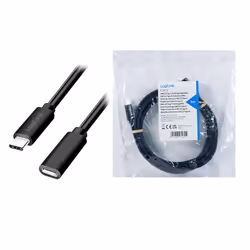 LogiLink CU0212 USB cable USB 2.0 3 m USB C Black - Additional view 5