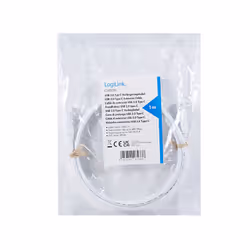 LogiLink CU0220 USB cable USB 2.0 1 m USB C White - Additional view 4