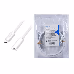 LogiLink CU0222 USB cable USB 2.0 3 m USB C White - Additional view 5
