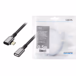 LogiLink CUA0111 USB cable USB 3.2 Gen 2 (3.1 Gen 2) 1 m USB C Black, Grey - Additional view 5