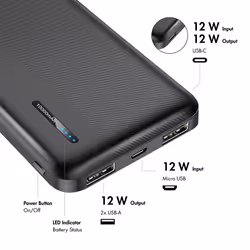 LogiLink PA0338RF power bank 10000 mAh Black - Additional view 7