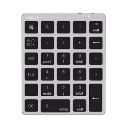 Keypad. BT 5.0. 28 keys. aluminum. grey