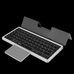 LogiLink Keyboard. BT 5.1. 3 channel. w/ touchpad. grey