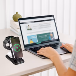 LogiLink PA0292 mobile device charger Headset, Smartphone, Smartwatch Black DC Wireless charging Fast charging Indoor - Additional view 4