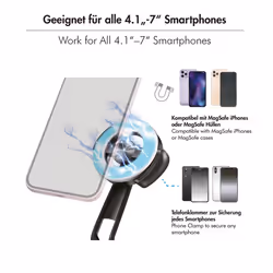 LogiLink BT0069 selfie stick Smartphone Black - Additional view 6