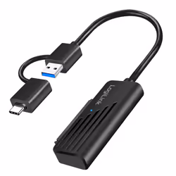 LogiLink AU0062, USB Type-C, SATA, Male, Black, 0.2 m, Male