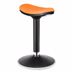 LogiLink EO0071, Single, Flat seat, Orange, Black, Polyester, 136 kg