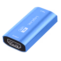 HDMI repeater. 20m. 8K/60Hz. HDCP 2.3. Alu. blue