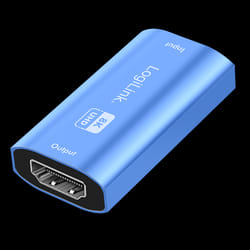 LogiLink HDMI repeater. 20m. 8K/60Hz. HDCP 2.3. Alu. blue