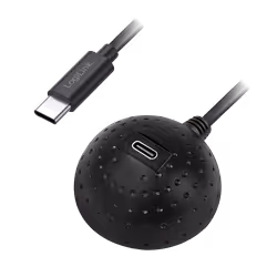 USB 3.2 Gen1 Type-C cable. USB-C/M to USB-C/F. docking ball. black. 1.5 m