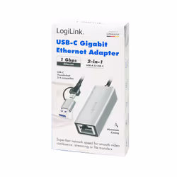 LogiLink UA0238B cable gender changer RJ45 USB Type-C/Type-A Grey - Additional view 5