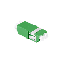 Fiber Adapter LC Duplex. 12 pieces. without flange. green