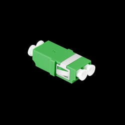 LogiLink Fiber Adapter LC Duplex. 12 pieces. without flange. green