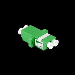 LogiLink Fiber Adapter LC Duplex. 12 pieces. with flange. green