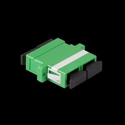 LogiLink Fiber Adapter SC Duplex. 12 pieces. with flange. green