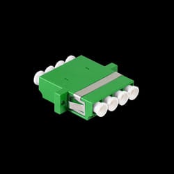 LogiLink Fiber Adapter LC Quad. 12 pieces. with flange. green