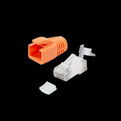 LogiLink Modular plug RJ45 Cat.6A STP. pass through. 10-pack