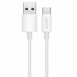 LogiLink USB 2.0 Type-C cable, C/M to A/M, nylon jacket, 60W, white, 1.5 m - Additional view 2