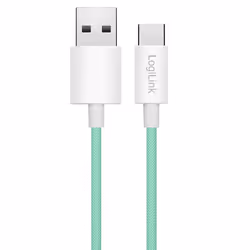 LogiLink USB 2.0 Type-C cable, C/M to A/M, nylon jacket, 60W, green, 0.5 m - Additional view 2