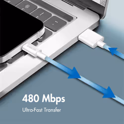 LogiLink USB 2.0 Type-C cable, C/M to A/M, nylon jacket, 60W, blue, 1.5 m - Additional view 5