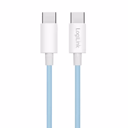 LogiLink USB 2.0 Type-C cable, C/M to C/M, nylon jacket, 60W, blue, 0.5 m - Additional view 2