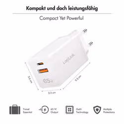LogiLink PA0371 mobile device charger Universal White AC Fast charging Indoor - Additional view 6
