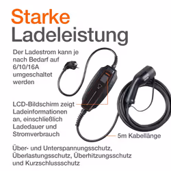 OSRAM BATTERYcharge OPC20A05 Charging Cable Mode 2 Charging plug type 2 32 22 3 65 HYUNDAI: Kona SUV - Additional view 6