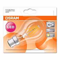 Osram LED Retrofit CL A LED bulb Warm white 2700 K 4 W B22d