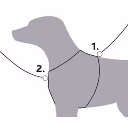 TRIXIE 1997013 dog/cat harness S