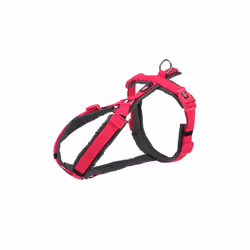 Trixie Premium Trekking Y Shaped Dog Harness - Fuchsia/Graphite, Large