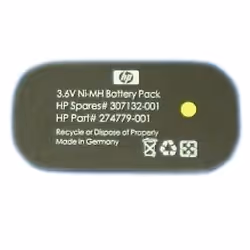 HPE 307132-001, Single-use battery, Nickel-Metal Hydride (NiMH), 3.6 V, 500 mAh, 38 mm, 77 mm