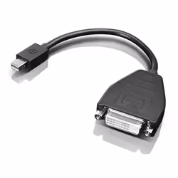 Lenovo 0B47090, 0.2 m, Mini-DisplayPort, SL-DVI, Male, Male, Black
