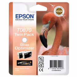Epson Flamingo Twinpack Gloss Optimizer T0870 Ultra Gloss High-Gloss 2 - Additional view 2