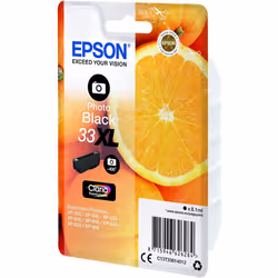 Epson 33XL Photo Black Oranges High Yield, Genuine, Claria Premium Ink, Amazon Dash Replenishment Ready