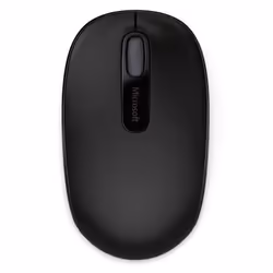 Microsoft 1850, Ambidextrous, Optical, RF Wireless, 1000 DPI, Black