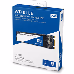 Western Digital 1TB WD Blue 3D NAND Internal PC SSD - SATA III 6 Gb/s, M.2 2280, Up to 560 MB/s - WDS100T2B0B