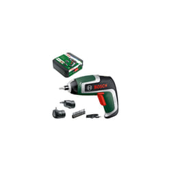 Bosch Home and Garden Compact Cordless Screwdriver IXO (7th Generation; 3.6V; 2.0Ah; 5.5Nm; Set incl. Angle-Screw and Off-Set Angle Attachments