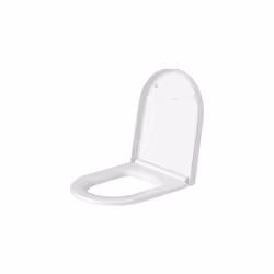 Duravit Starck, soft close seat, Urea thermoset lid, Toilet cover with stainless steel hinges, Duroplast, white, LÃ¤nge: 45,8 cm