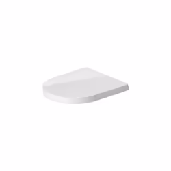 Duravit toilet seat Me by Starck (compact), soft close toilet seat, Urea thermoset toilet lid, Toilet cover with stainless st ...
