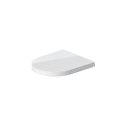 Duravit toilet seat Me by Starck (compact), soft close toilet seat, Urea thermoset toilet lid, Toilet cover with stainless steel hinges