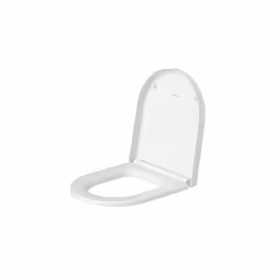 Duravit toilet seat Me by Starck (compact), soft close toilet seat, Urea thermoset toilet lid, Toilet cover with stainless steel hinges - Additional view 9