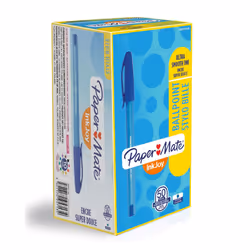 PaperMate InkJoy 100 CAP Ball Pen with 1.0 mm Medium Tip - Blue, Pack of 50