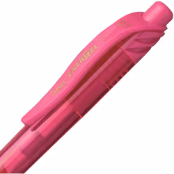 Pentel EnerGel BL107-P Gel-Ink Roller Ball Pens with Click Top, 0.35 mm - Pink (Pack of 12)