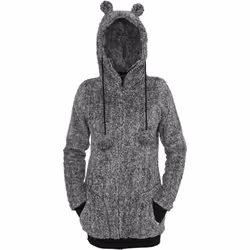 Urban Classics TB616, Adult, Female, Hoodie, Black, White, Long sleeve, L