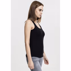 Urban Classics Ladies Jersey Tank top Scoop neck Short sleeve Cotton, Elastane - Additional view 7