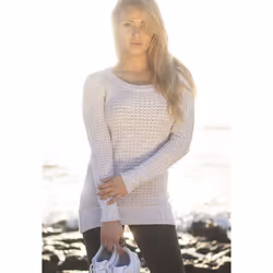 Urban Classics TB739, Adult, Female, Sweater, White, Long sleeve, Monochromatic